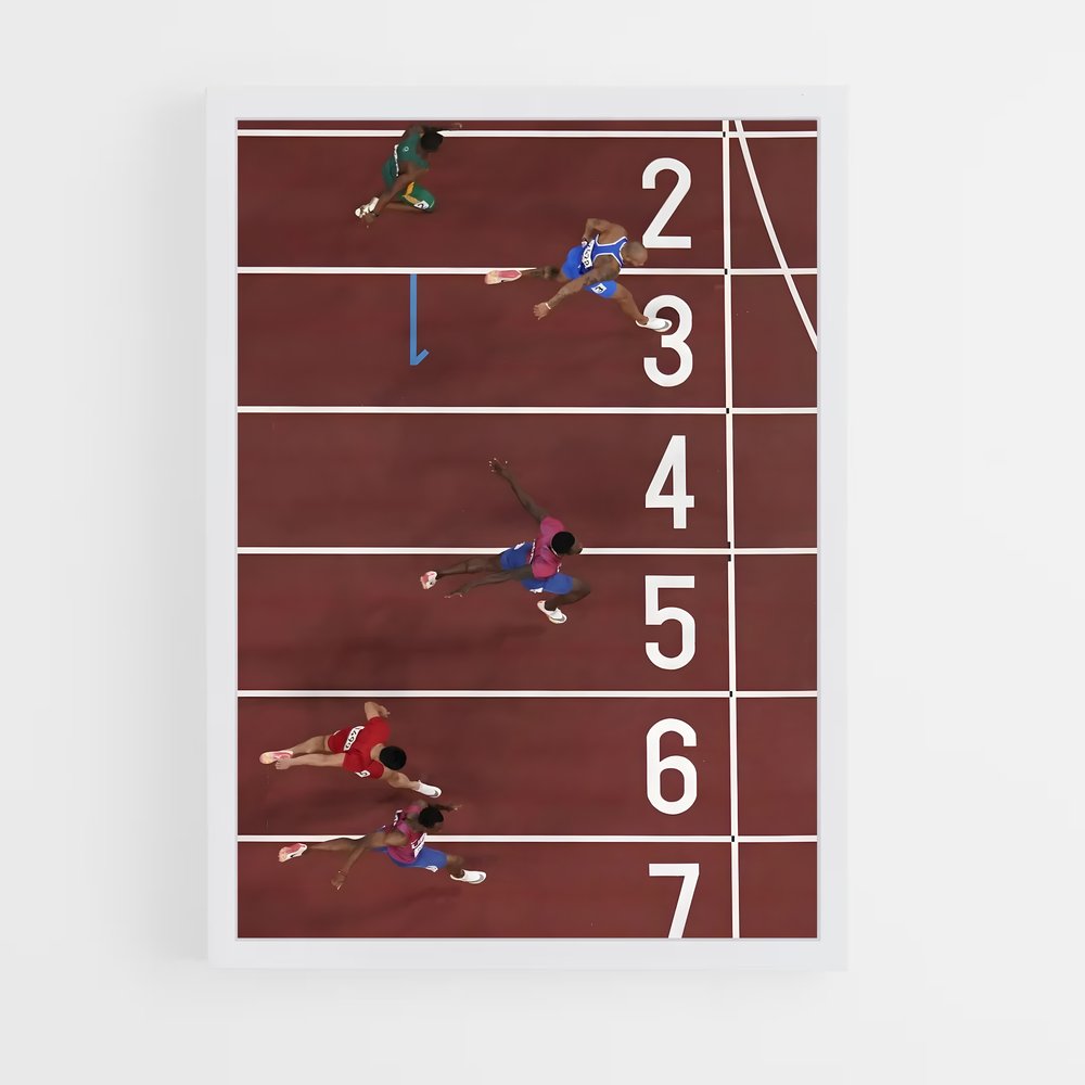 Poster Marcell jacobs – affiche Athlétisme (vue 3)